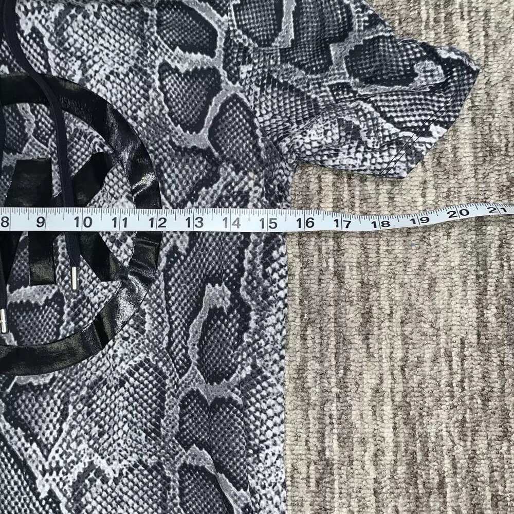 Michael Kors Womens Xs Hooded Python Snake Print … - image 4